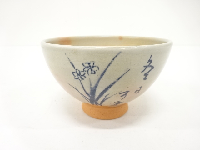 JAPANESE TEA CEREMONY / TEA BOWL CHAWAN / FLOWER / ARTISAN WORK
